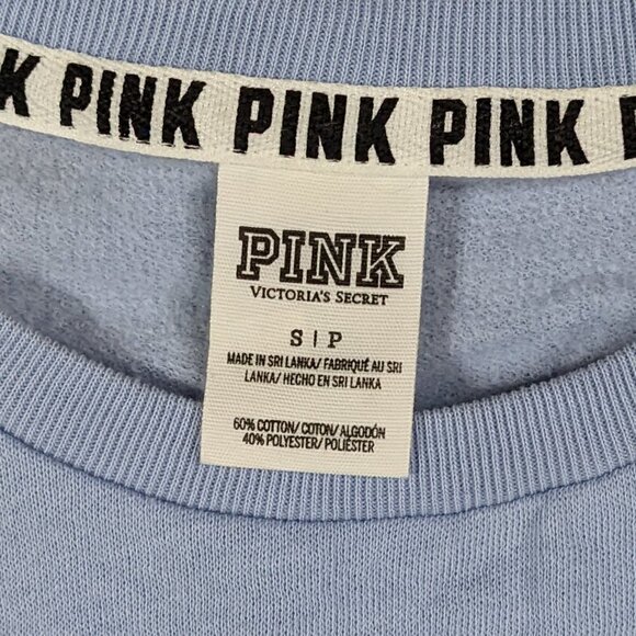 🧡 PINK Victoria's Secret "Pink State of Mind" Pullover Crew Neck Sweatshirt - Picture 2 of 3